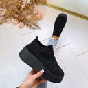 PLATEAU LACE SNEAKER PC308 – SCHWARZ