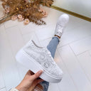 PLATEAU LACE SNEAKER PC308 - BLANC