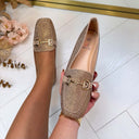 ANNE FRINGE SLIPPER AQ212 - BROWN