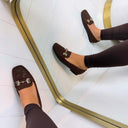 ANNE FRINGE MOCASSIN AQ212 - MARRON