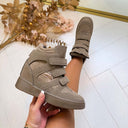 LOLA WEDGE BOOT 8-529 - KHAKI
