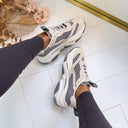 STEVE MADDEN POSSESSION-E SNEAKER 0033 - BONE/GREY