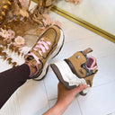 BUFFALO JUMP ONE SNEAKER 18373 - CREAM/ROSE