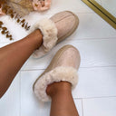 GLITTER PANTOFFEL X28-PL - BEIGE