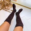 OVERKNEE LAARS R-653 - BROWN