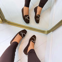 ANNE FRINGE MOCASSIN AQ212 - MARRON
