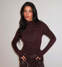 UNIQUE THE LABEL SARA BODYSUIT BROWN