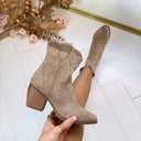 COWBOY BOOTY DE326 - KAKI/DAIM