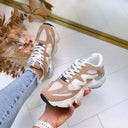STEVE MADDEN SNEAKER SPEEDER 2447 - TAUPE MULTI