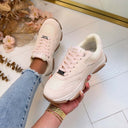STEVE MADDEN FRONT ROW SNEAKER 5848 - SOFT BLUSH SUEDE