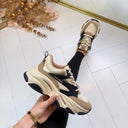 STEVE MADDEN PROGRESSIVE SNEAKER 7822 - KHAKI/BLACK