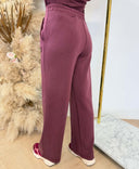 GUESS OLYMPE STRAIGHT PANTS V6YB18K4315 - G596 BORDEAUX