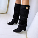 DAISY STIELSTIEFEL MIT ABSATZ DES8528 - BROWN/PU