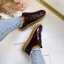 DWRS SALTA VERNIZ SNEAKER B12092-02 - AUBERGINE