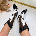 *ACTIE* FIEN WESTERN LAARS DES672 - BLACK/WHITE