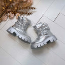 **DEFECT** MOON BOOT DES838 SILVER MAAT 37