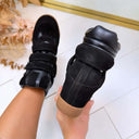 STEVE MADDEN MAVIS WEDGE 5696 - BLACK SUEDE