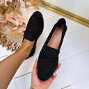 MOCASSINS À NŒUDS 68-421 - BLACK