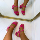 *SALE* LINDA HEEL X5-388 - FUCHSIA
