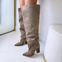 VEGAS SUEDINE STIEFEL DES8076 - KHAKI/SUE