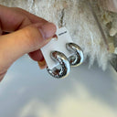 BIG HOOP EARRING - SILVER