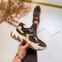 STEVE MADDEN AMPLE SNEAKER 9822 - BRONZE CLAIR