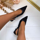 LADY HEEL L-109 - BLACK