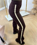 GUESS FAUSTA STRAIGHT LEG PANTS V6BB03K6250 - A11R BROWN