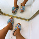 BLUMEN PANTOFFEL AM307 - JEANS