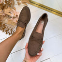 MOCASSINS À NŒUDS 68-421 - MARRON