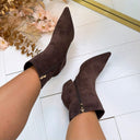 SUEDINE HAK BOOTY DES8339 - BROWN/S
