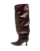 BOTTE À TALON FINASUEDINE DES8032 - KAKI/SUÈDE