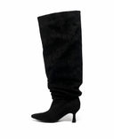 BOTTE À TALON FINASUEDINE DES8032 - KAKI/SUÈDE
