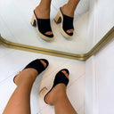 CHAYA SLIPPER MET HAK 135-3 - BLACK