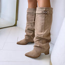 DAISY STIELSTIEFEL MIT ABSATZ DES8528 - BROWN/PU