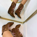 *SALE* FRINGE INDIAN BOOT Y2367 - CAMEL