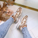 STEVE MADDEN SNEAKER SPEEDER 2447 - TAUPE MULTI