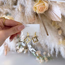 BIG CLOVER EARRING EH222 - GOLD