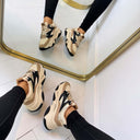 STEVE MADDEN PROGRESSIVE SNEAKER 7822 - KHAKI/BLACK