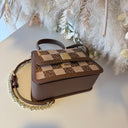 STEVE MADDEN BNIFTY-14 BAG 2602 - BRN/GLD