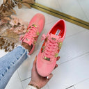 STEVE MADDEN BASSETT SNEAKER 5420 - CORAL/MULTI