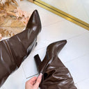 BRITNEY SUÈDE BOTTES 7665A- - 1 MARRON