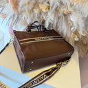 VALENTINO BAGS WINTER AELLA SHOPPING BAG VBSABG04 - CAFFE