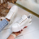 ZIP SNEAKER EV-566 - WHITE