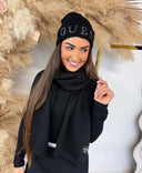 GUESS GLITTER BEANIE AW5398POL01 - BLACK