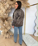 GUESS JADE LOGO BOMBER JACKET W6YL22W2911 - A11Q TAUPE