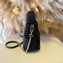 STEVE MADDEN BFLUFFY BAG 2696 - BLACK/GOLD