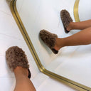FLUFFY PANTOFFEL 5833-21 - MOCHA BROWN