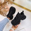 GLITTER SNEAKER 8-210 - BLACK