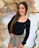 GUESS COLETTE LONGSLEEVE RIB TOP V4BP07K8RT2 - BLACK
